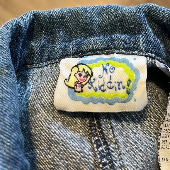 No Kidding Girls Jean Dress Size 3T Excellent Condition - Picture 3 of 4